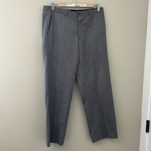 Calvin Klein CK Gray Dress Pants Men’s 32x32 Flat Front Trousers